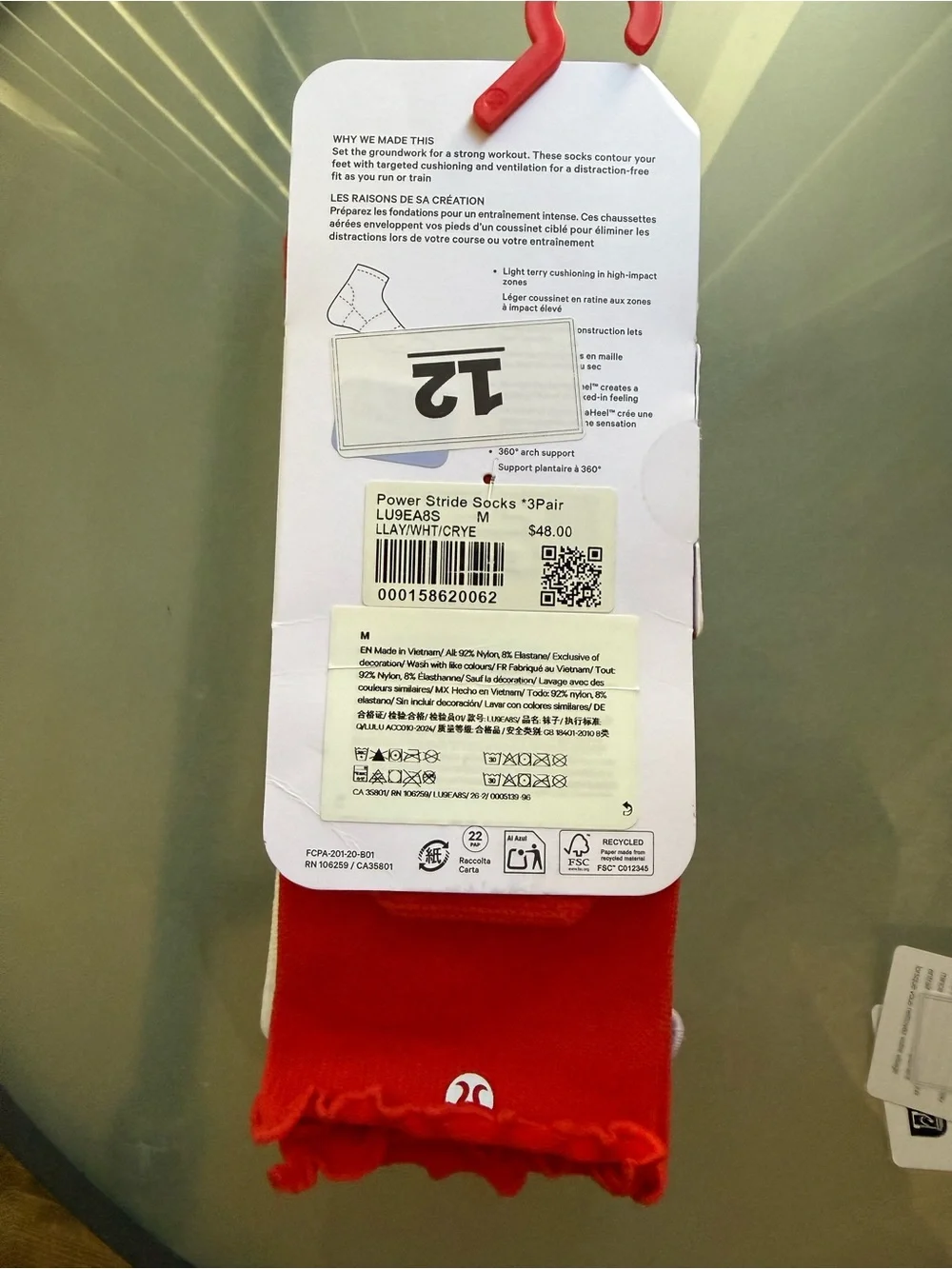 Lululemon Power Stride Socks 3 Pack